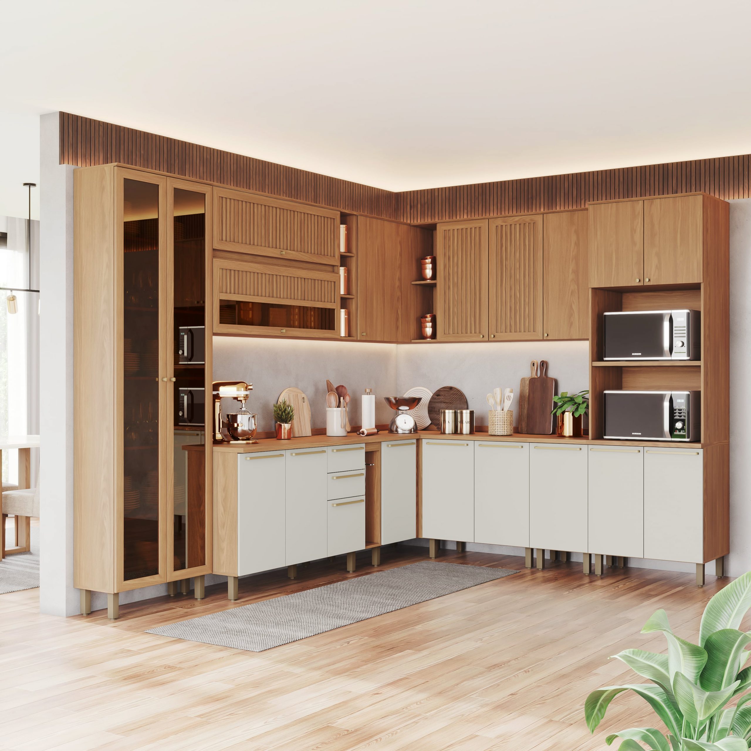 cozinha modulada requinte da henn