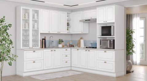 6 vantagens para escolher uma cozinha modulada branca