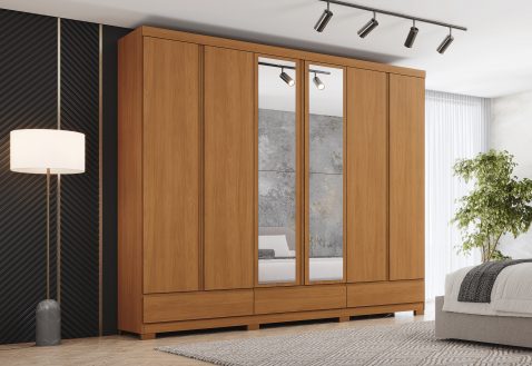 Lançamentos 2026 para Quartos: guarda-roupas e mesa de cabeceira para um ambiente dos sonhos