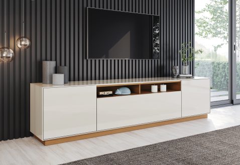 Lançamentos Henn 2026: racks para sala de estar que unem design contemporâneo e funcionalidade