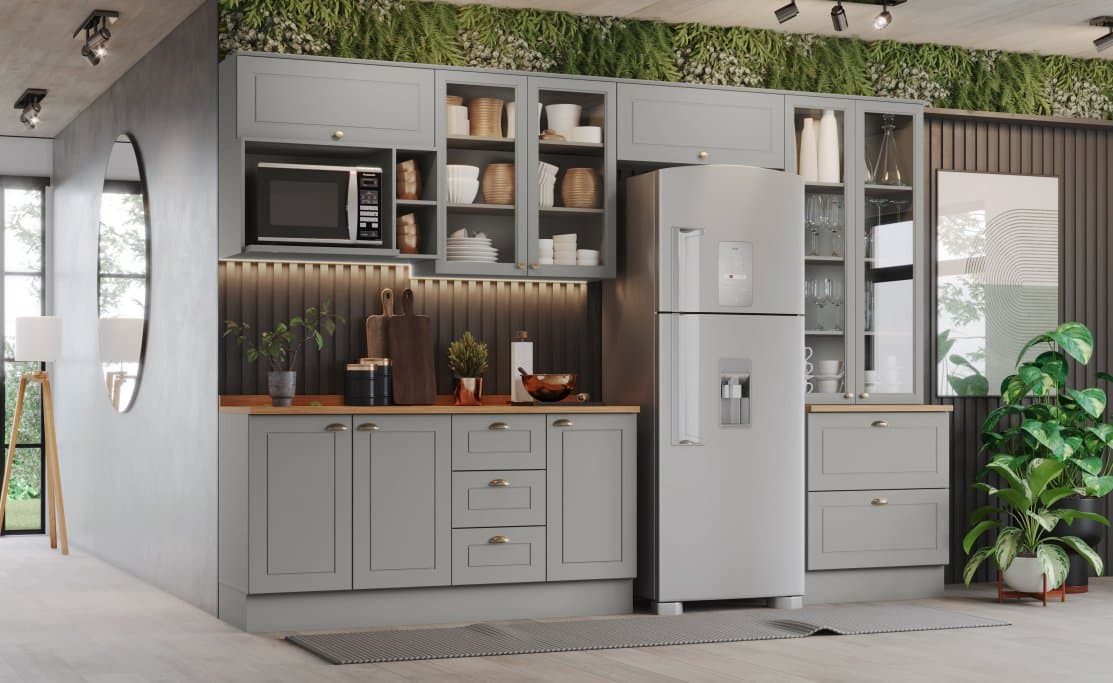 Cozinha modulada do tipo Americana